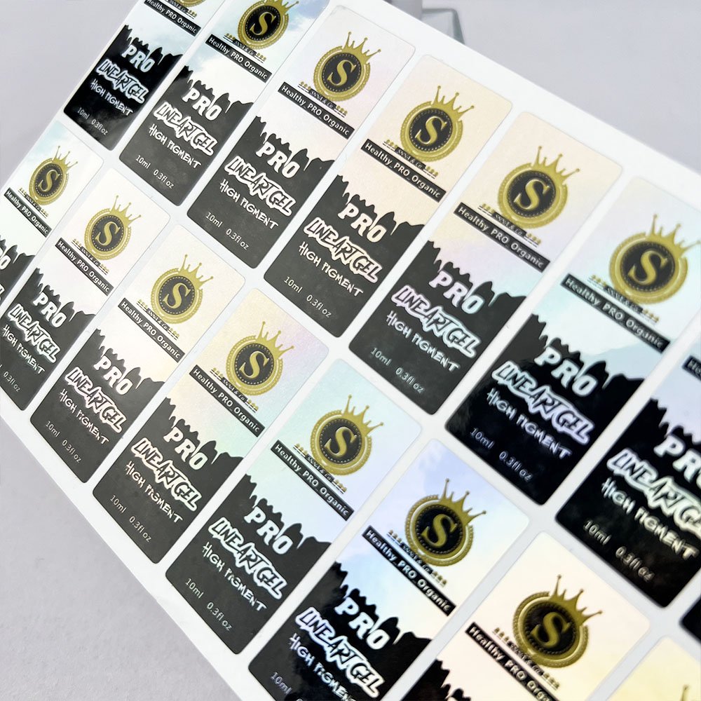 Hight Quality Custom laser PVC sticker printing adhesive Sticker Waterproof Printing Vinyl PVC Labels for perfume