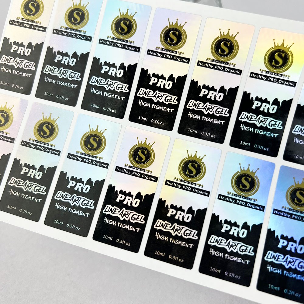Hight Quality Custom laser PVC sticker printing adhesive Sticker Waterproof Printing Vinyl PVC Labels for perfume