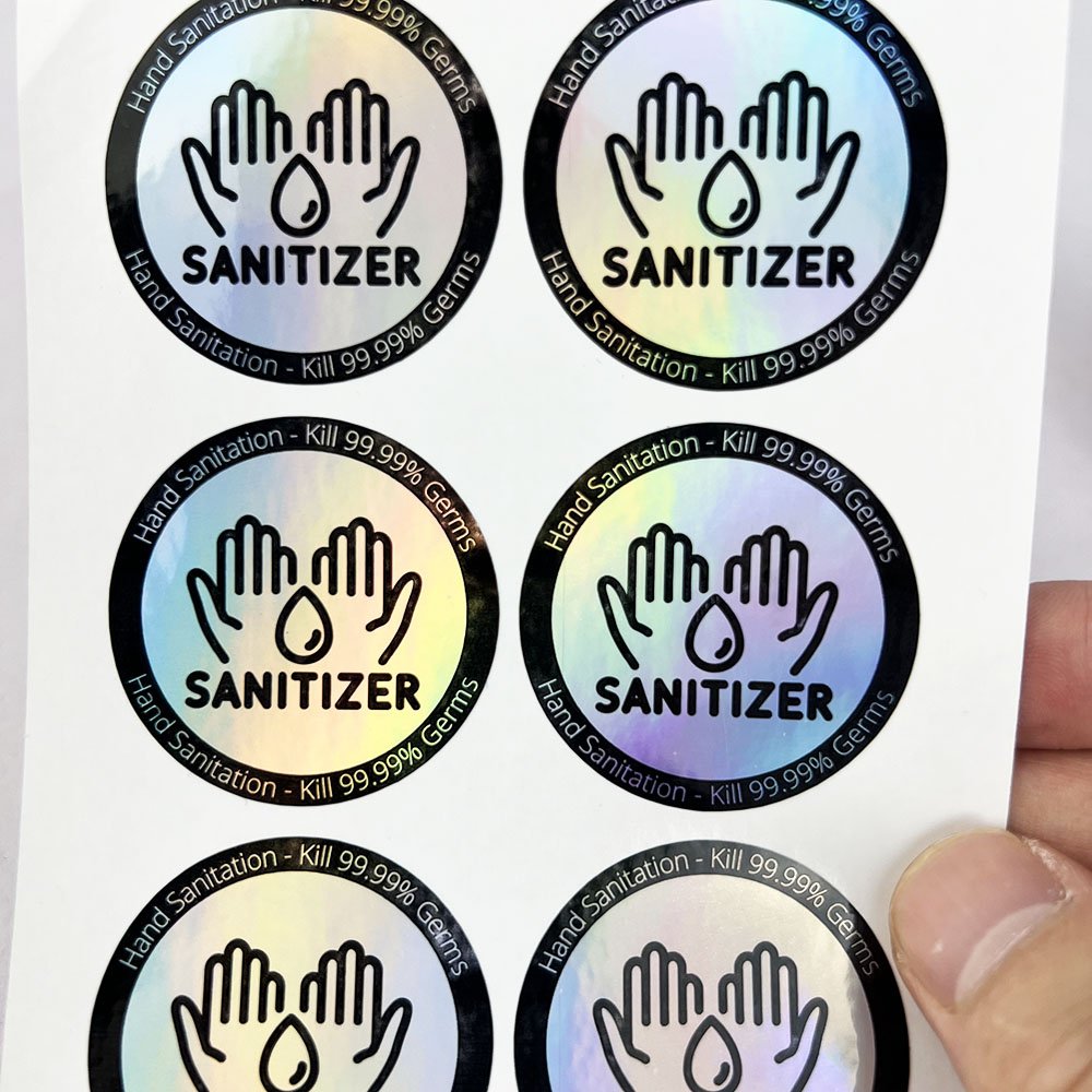 Hight Quality Custom laser PVC sticker printing adhesive Sticker Waterproof Printing Vinyl PVC Labels for perfume