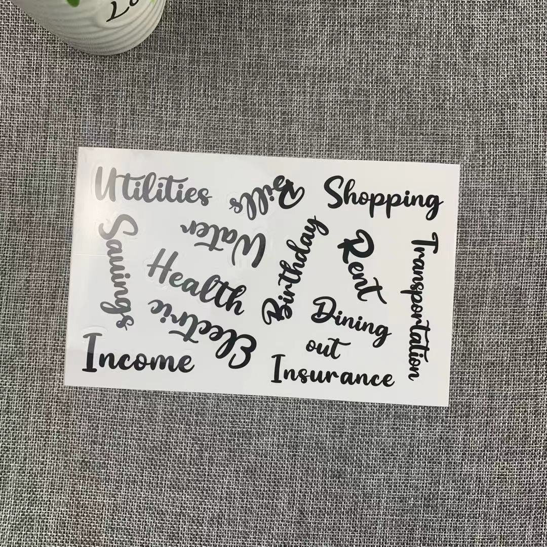 Budget Binder Cash Envelope Sticker for Budget Planner