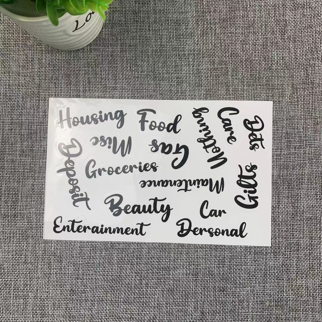 Budget Binder Cash Envelope Sticker for Budget Planner
