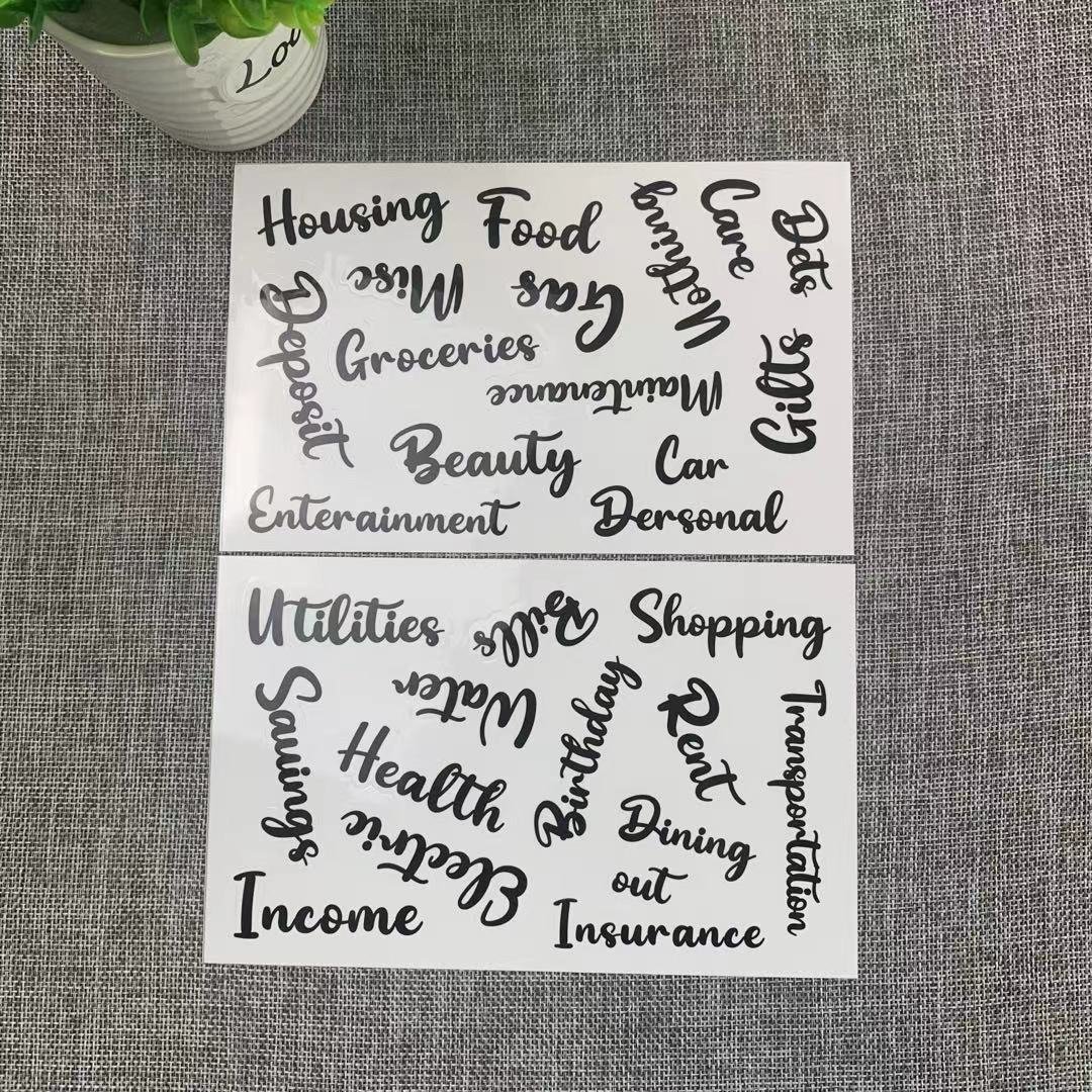 Budget Binder Cash Envelope Sticker for Budget Planner