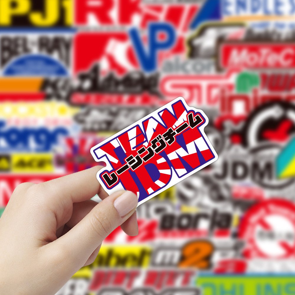 50Pcs Racing Motorcycle LOGO Waterproof Graffiti Stickers For Luggage Notebook Car Decor Vinyl Sticker