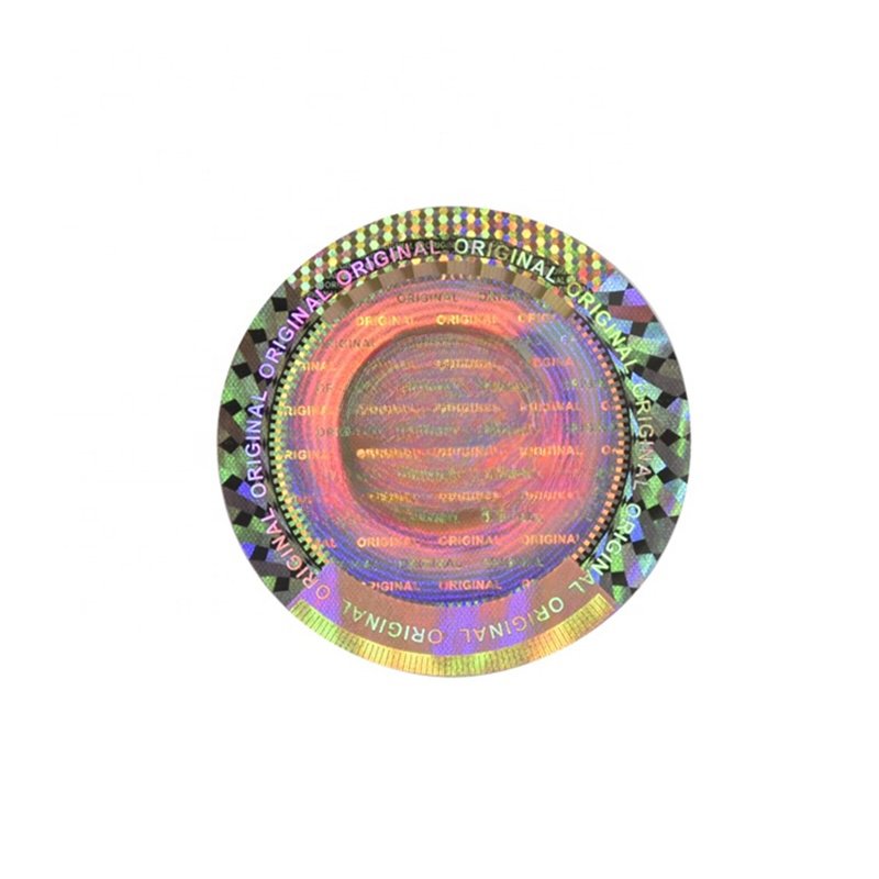 Custom Make Original Crown Quality Hologram Security Uv Holographic Sticker Certificate Clear Void Seal Hologram Label Sticker