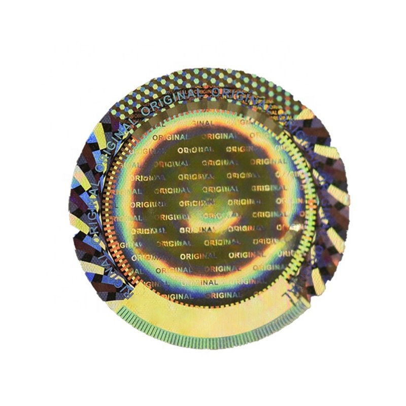 Custom Make Original Crown Quality Hologram Security Uv Holographic Sticker Certificate Clear Void Seal Hologram Label Sticker