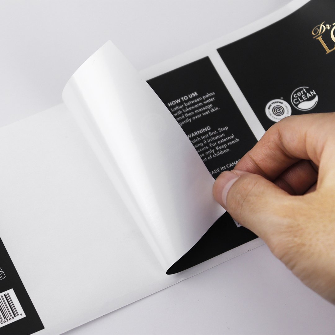 Custom Printing Logo Sticker Label Waterproof Cosmetic Perfume Bottle Sticker Essential Oil Shampoo Care Product Label