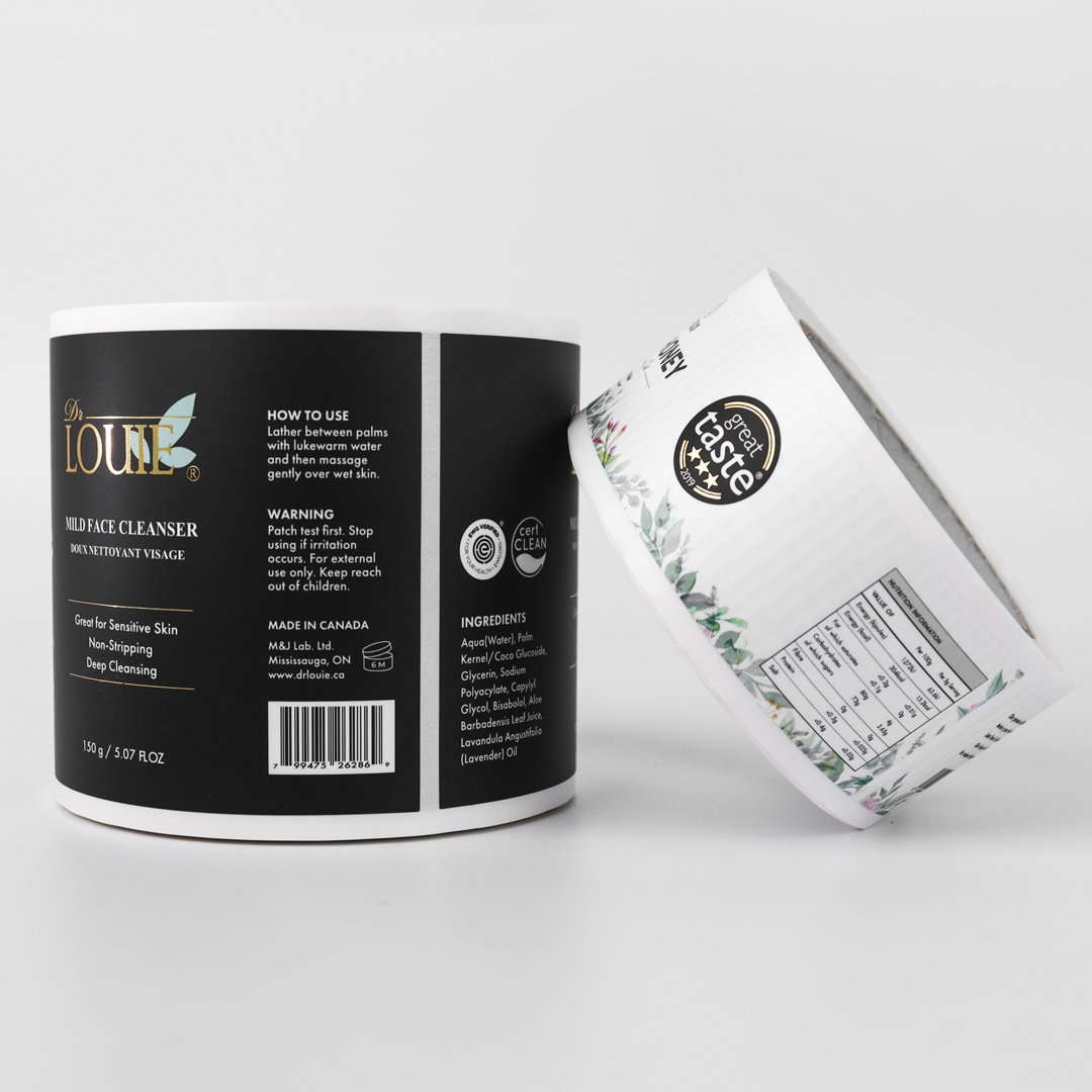 Custom Printing Logo Sticker Label Waterproof Cosmetic Perfume Bottle Sticker Essential Oil Shampoo Care Product Label