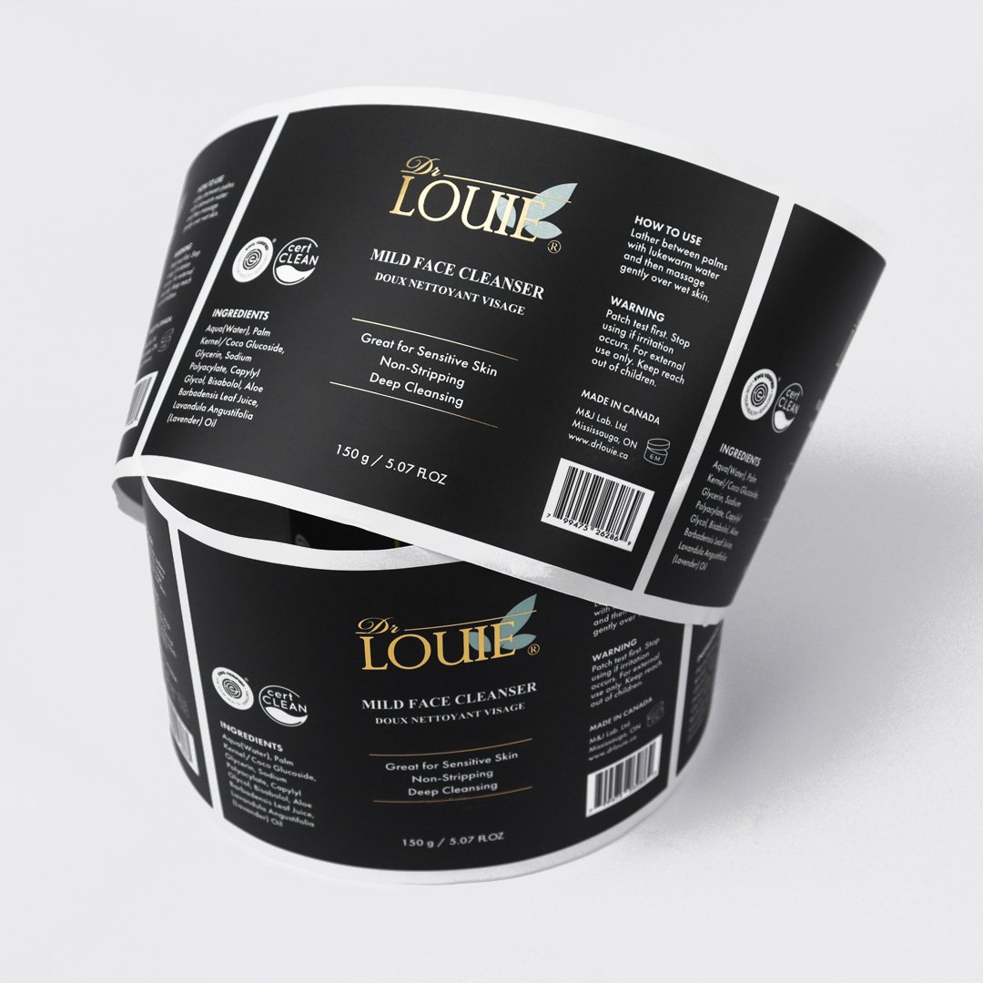 Custom Printing Logo Sticker Label Waterproof Cosmetic Perfume Bottle Sticker Essential Oil Shampoo Care Product Label