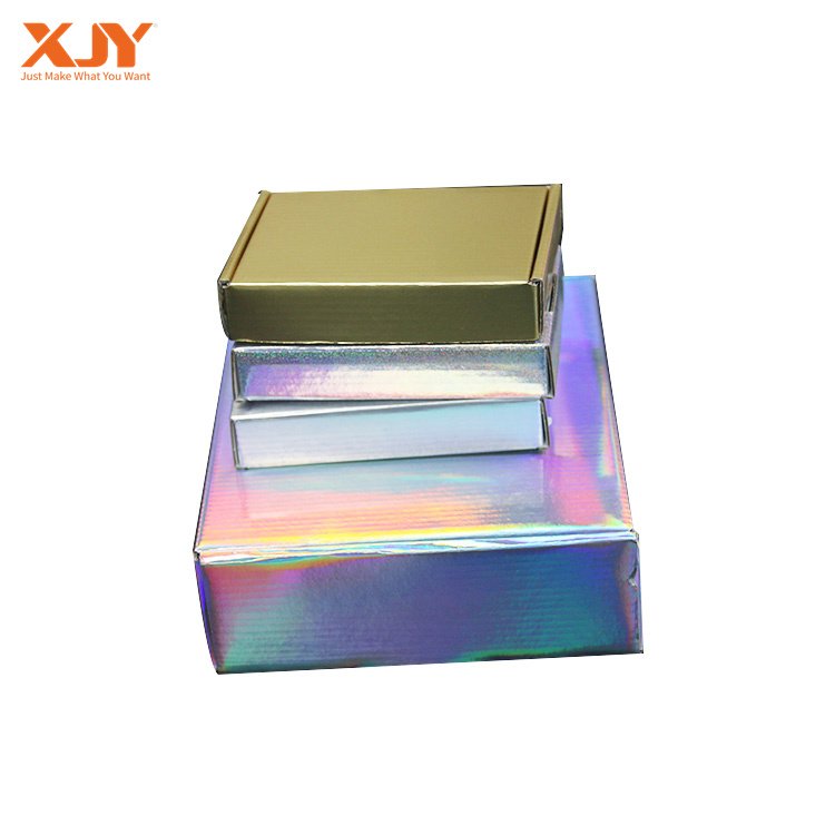 XJY Luxury Personalised Cardboard Paper Clothes MailingPackaging Box Corrugated clothing gift packaging boxes