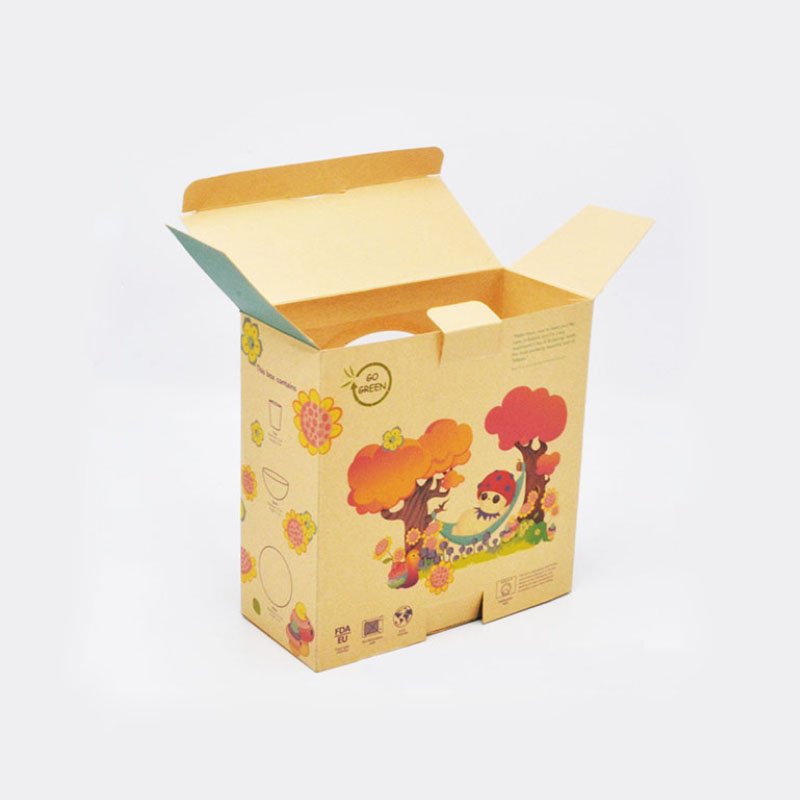 Factory customized environmentally friendly children's toys with transparent window folding packaging box