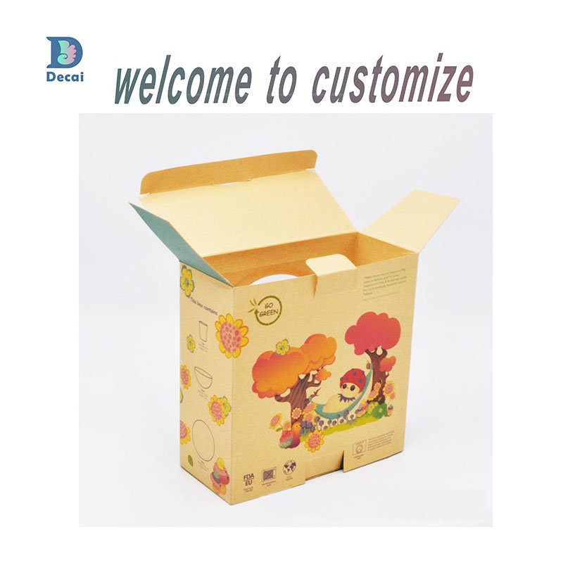 Factory customized environmentally friendly children's toys with transparent window folding packaging box