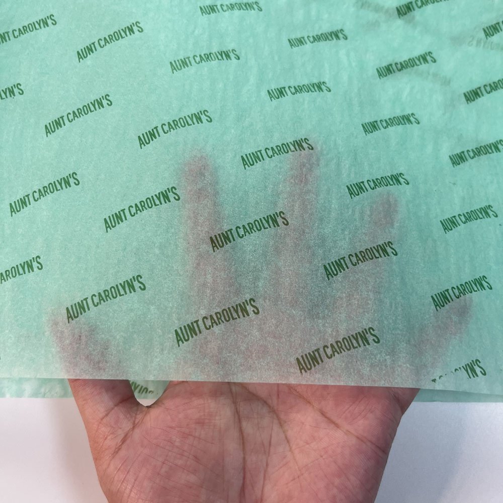 High quality Luxury custom logo 17g green tissue paper gift wrapping tissue paper for Clothing packing