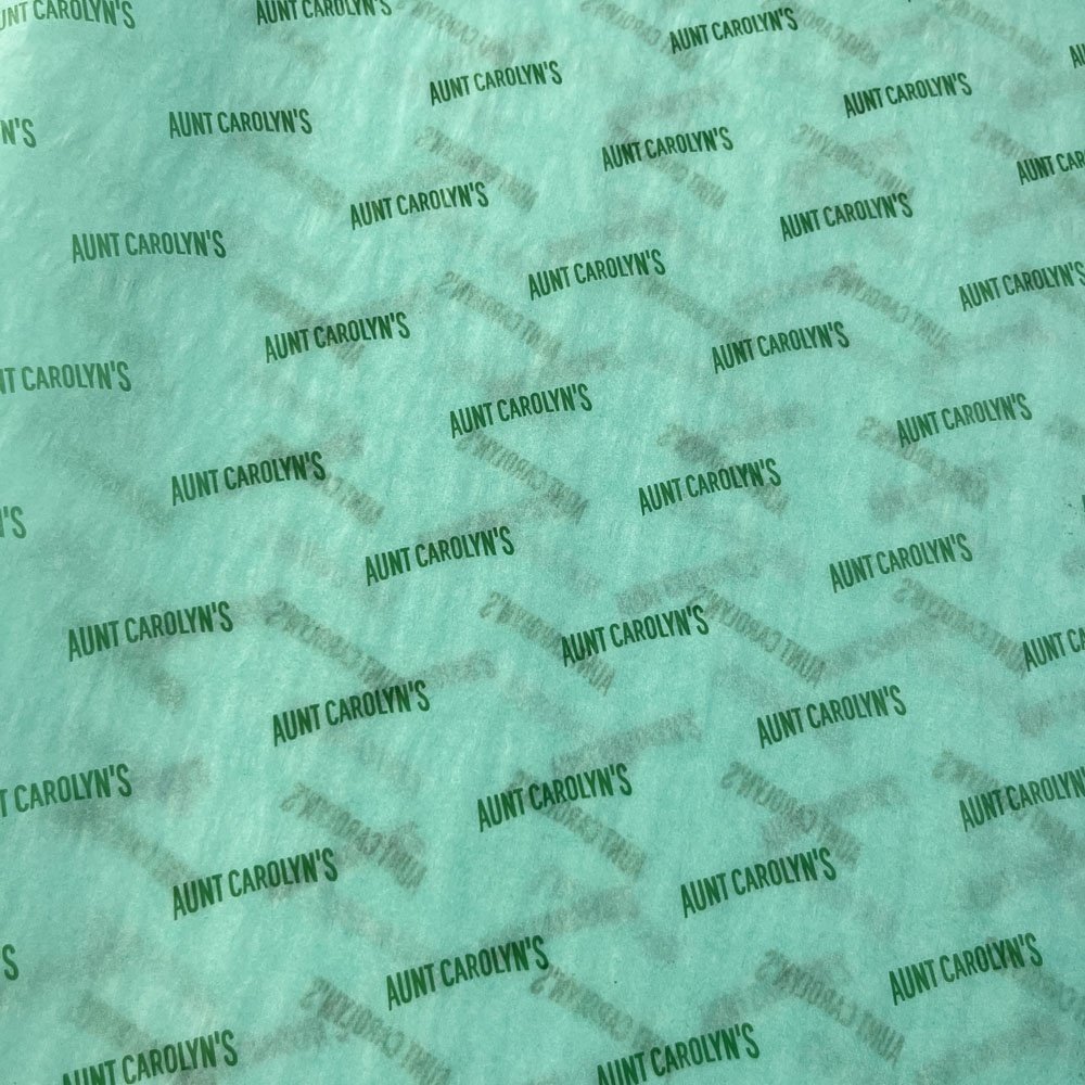 High quality Luxury custom logo 17g green tissue paper gift wrapping tissue paper for Clothing packing