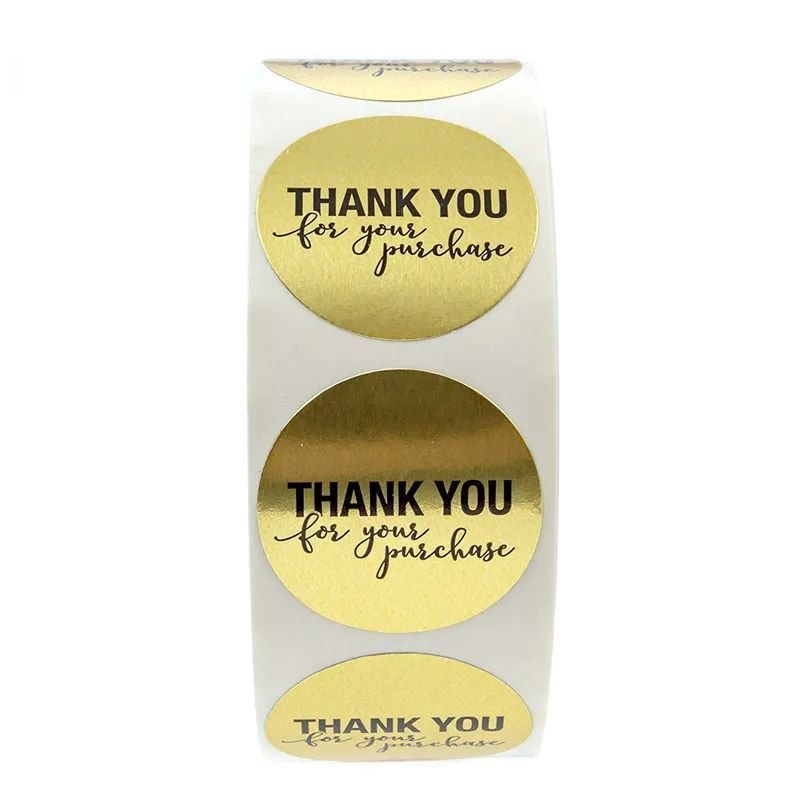 Factory price cheap stickers personalizados thank you stickers adhesive sticker packaging other label wholesale labels