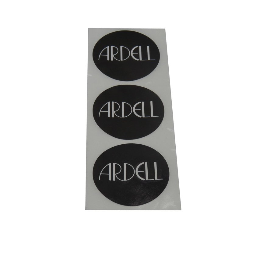 glossy customized printing logo adhesive round black bottle sticker paper label