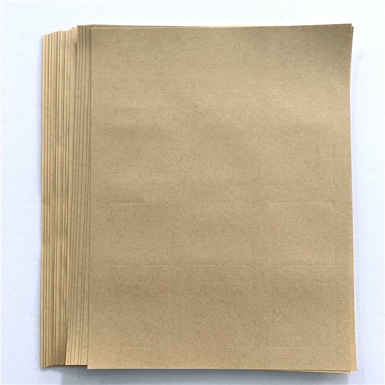 Factory Provide A4 Self Adhesive Kraft Sticker Label Paper