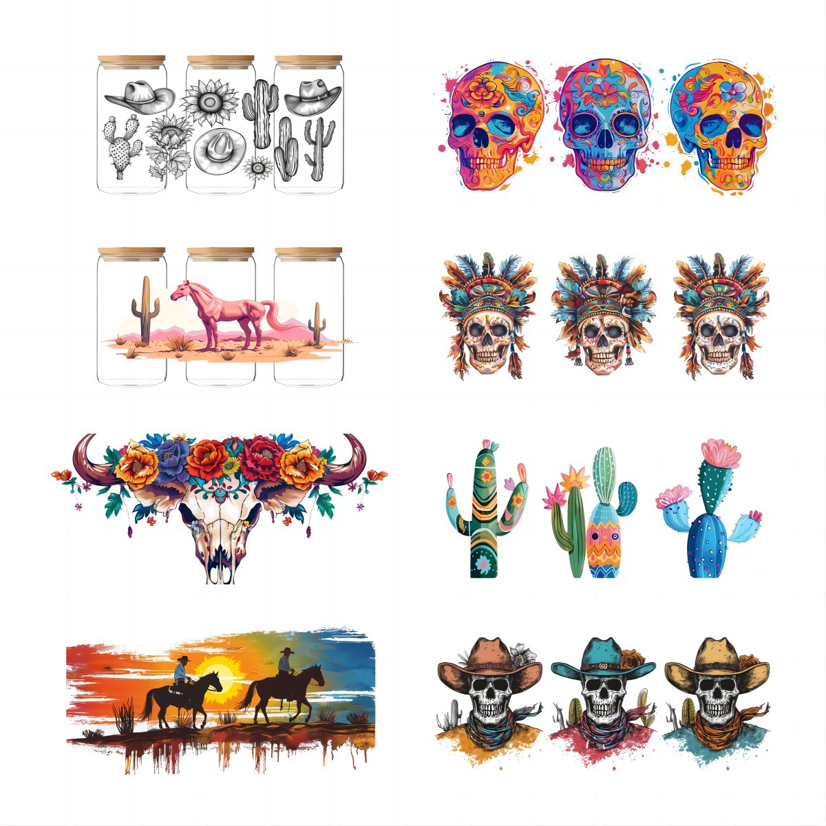 Factory Wholesale Custom Full Colour Transfers Decals Stickers UV DTF Cup Wrap