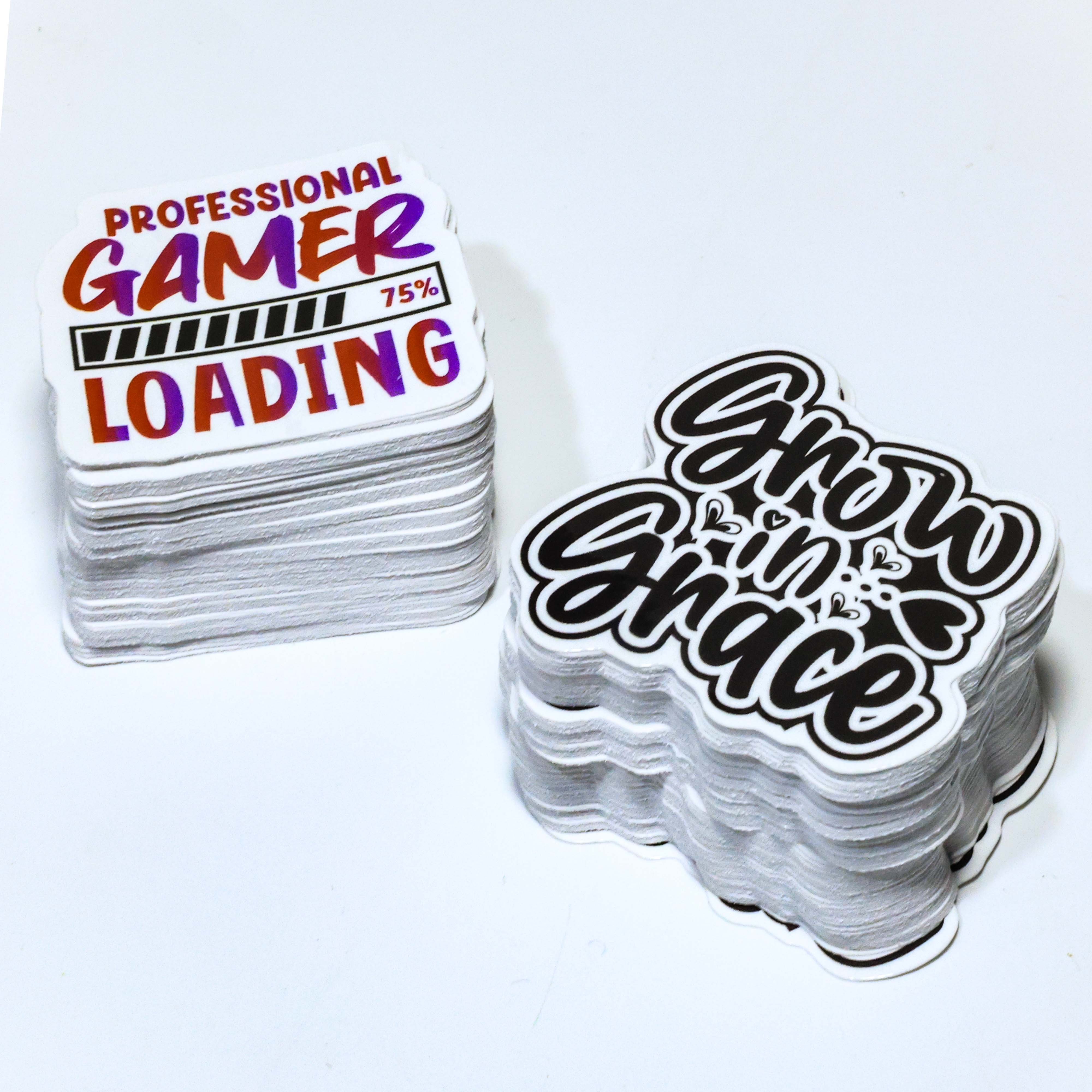 Custom Die-Cut Vinyl Stickers Waterproof And UV Resistant For Commercial Crafts And Gifts Adhesive Type