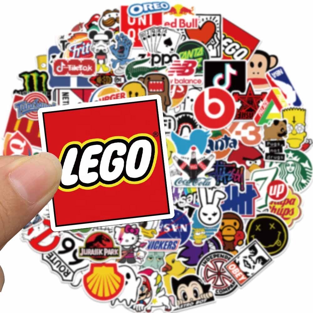 Company Design Logo Self Adhesive Waterproof Label Cartoon Vinyl sticker Custom Printing Die Cut Stickers