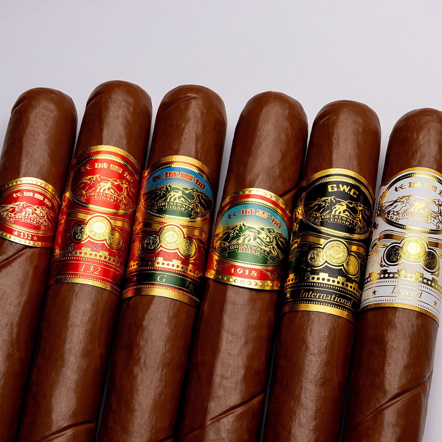 Ciga Label Custom Printing Gold Silver Foil Colorful Hot Stamping Cigar Band Sticker Embossed Cigar Rings Label