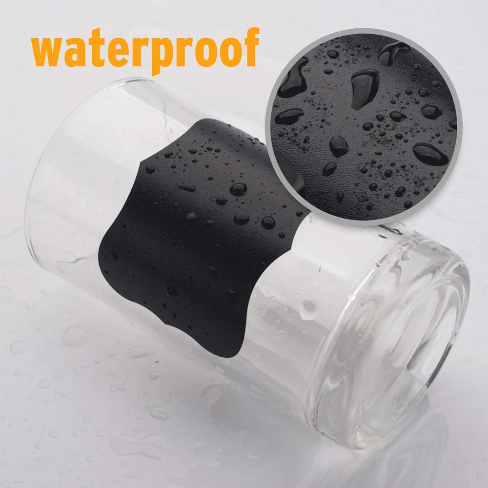 Custom Self Adhesive Assorted Shapes Waterproof Reusable Blackboard Label Sticker For Storage Bins, Bottle, Food, Mason Jar