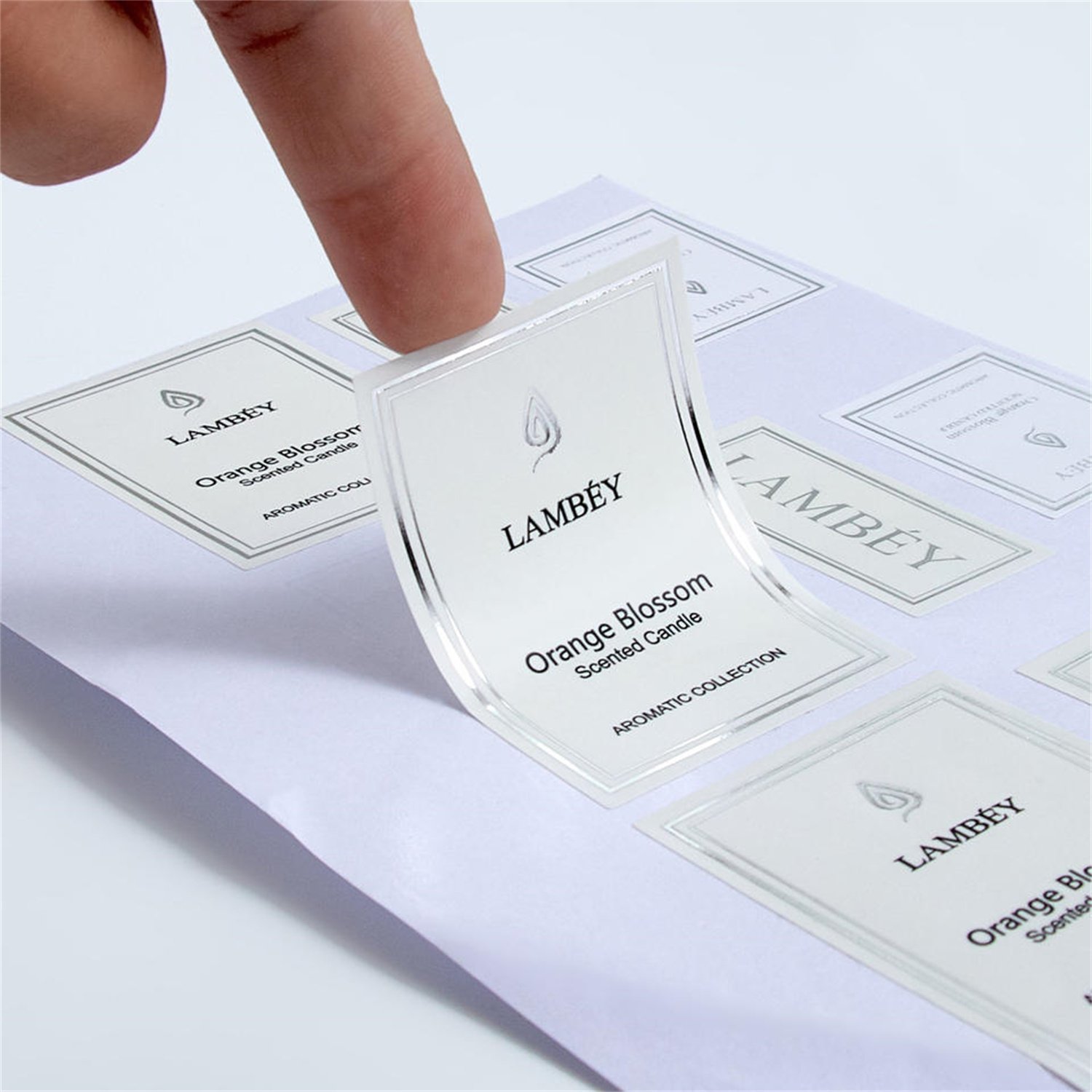 Custom Printed Logo Label Stickers Self-Adhesive Waterproof Vinyl Roll Papers-Kraft Cardboard Private Design Product Labels