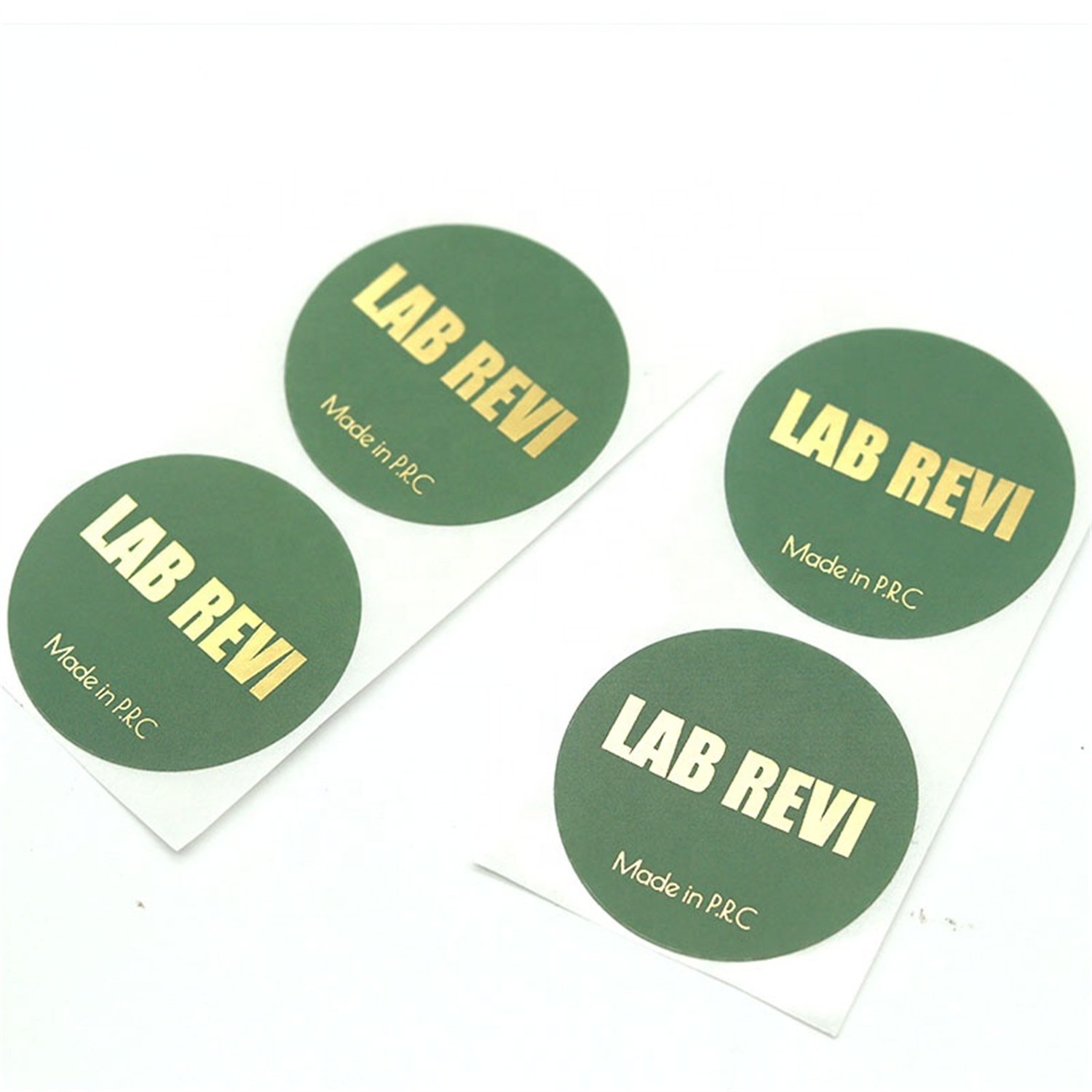 Custom Printed Logo Label Stickers Self-Adhesive Waterproof Vinyl Roll Papers-Kraft Cardboard Private Design Product Labels