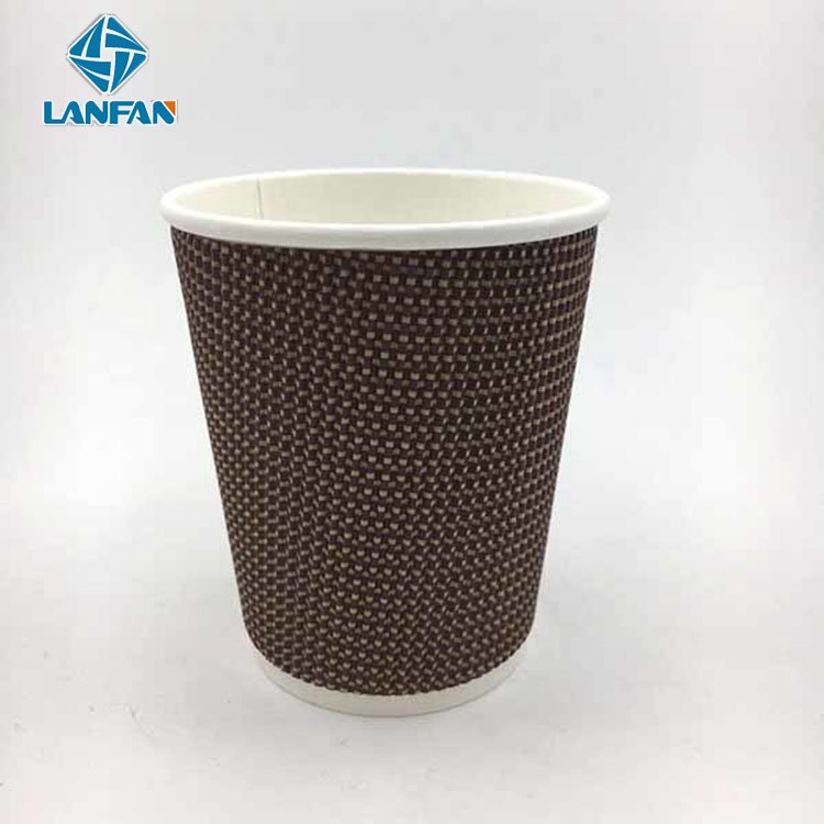 stickers custom Disposable Coffee and Tea Cup Printed Environmentally Friendly Material Embossed Beverage Cup