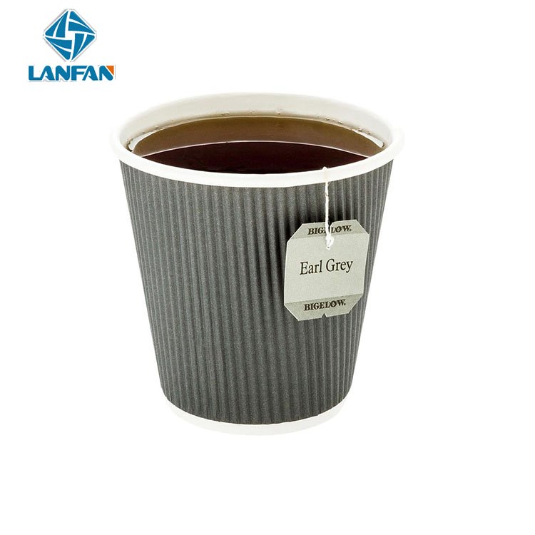 stickers custom Disposable Coffee and Tea Cup Printed Environmentally Friendly Material Embossed Beverage Cup