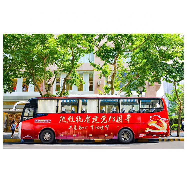 Factory Wholesale 30x20CM Bus Glass Sticker Custom Printed Single Hole Window Stickers vinyl sticker glass for window