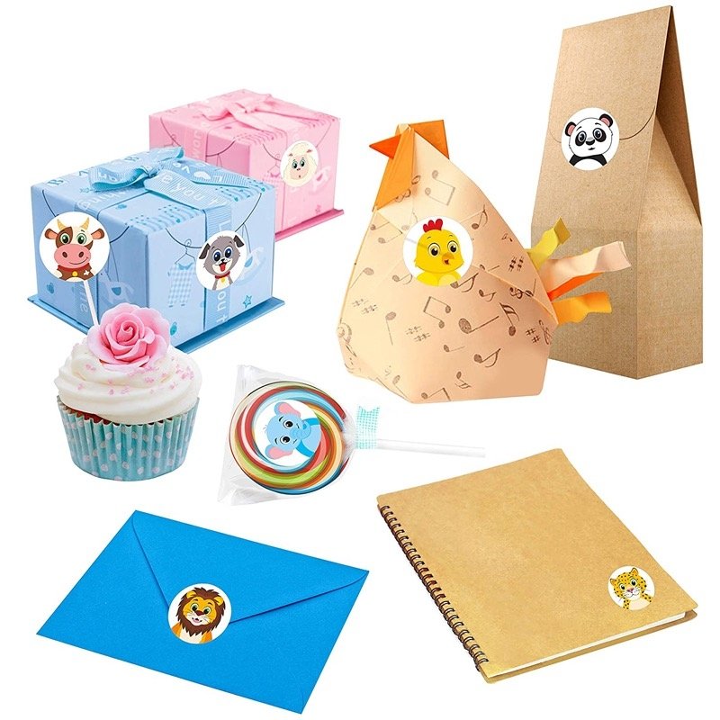 Customized High Quality Round Coated Paper Stickers Design Printing Thermal Paper Stickers
