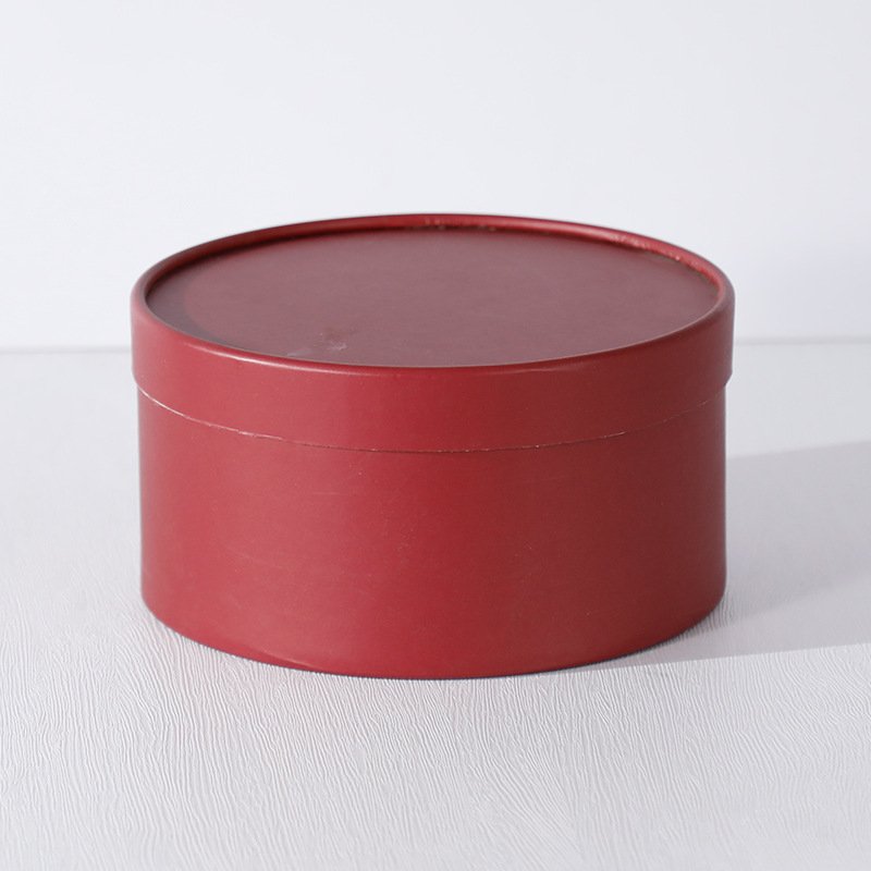 Graceful Bouquet Wrapping Round Simple Paper Cardboard Tube Cylindrical Flower Box for Flower Shop