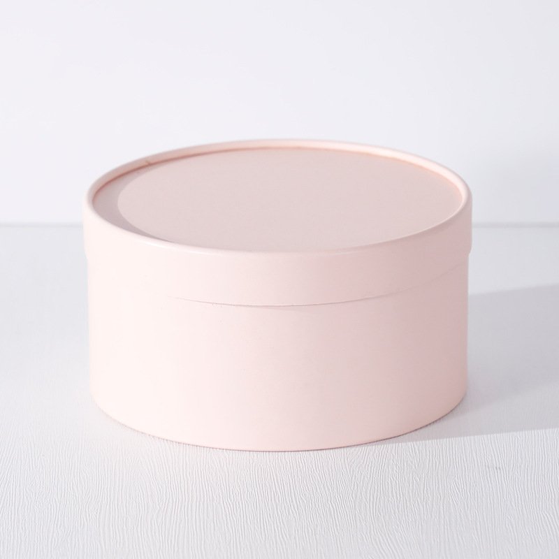 Graceful Bouquet Wrapping Round Simple Paper Cardboard Tube Cylindrical Flower Box for Flower Shop