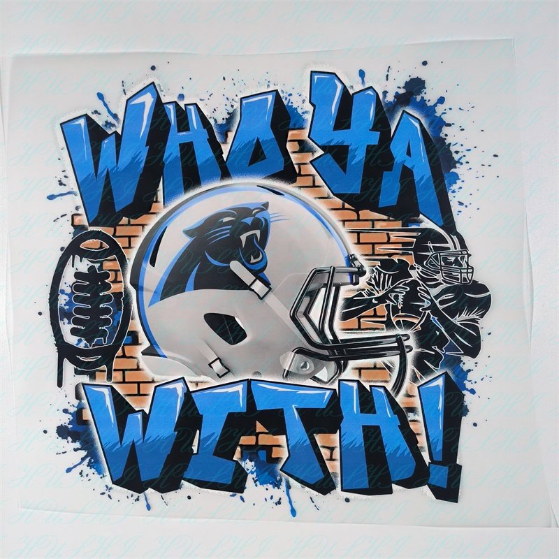 custom NFL team stickers DTF Digital Printing Custom Ready To Press Heat Transfer Designs For T Shirts Clothes Hoodies Bags