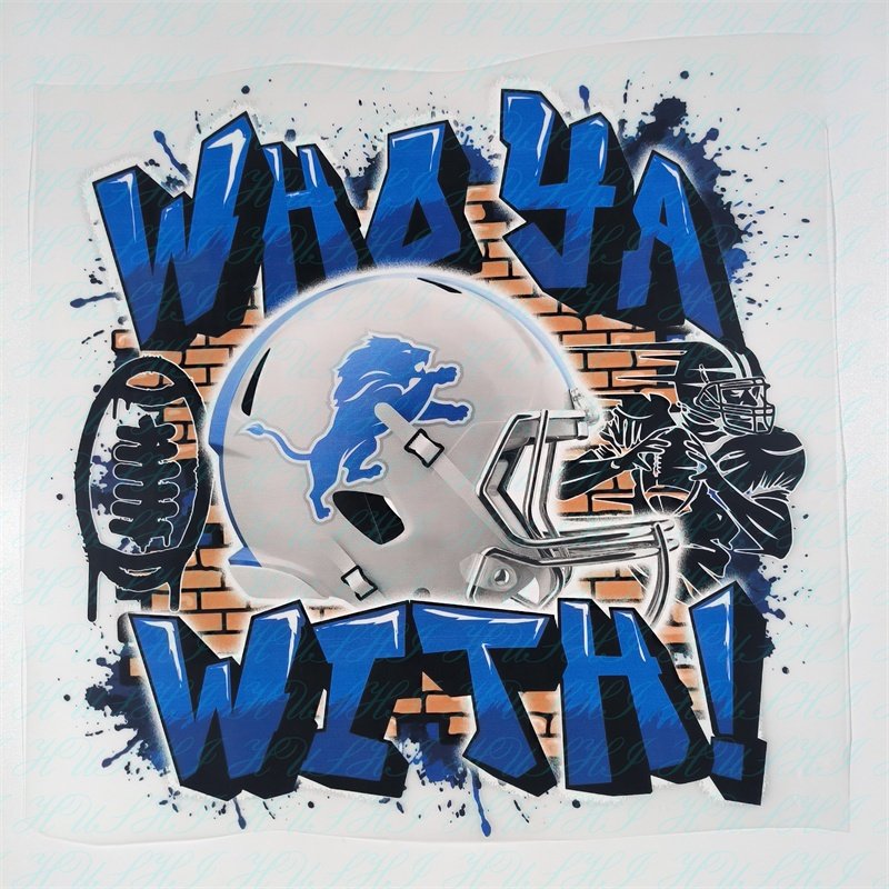 custom NFL team stickers DTF Digital Printing Custom Ready To Press Heat Transfer Designs For T Shirts Clothes Hoodies Bags