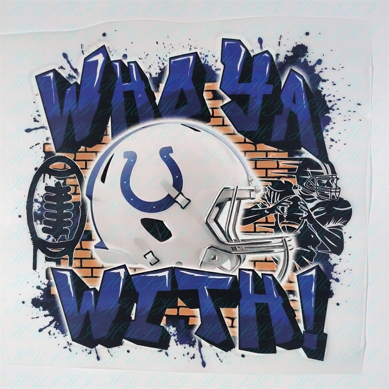 custom NFL team stickers DTF Digital Printing Custom Ready To Press Heat Transfer Designs For T Shirts Clothes Hoodies Bags