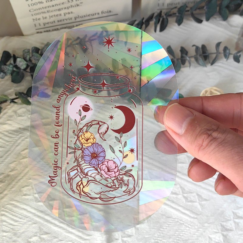 Newest designs Rainbow maker Sun catcher Sticker for Window Decals Birds Anti Collision Suncatcher Window Stickers
