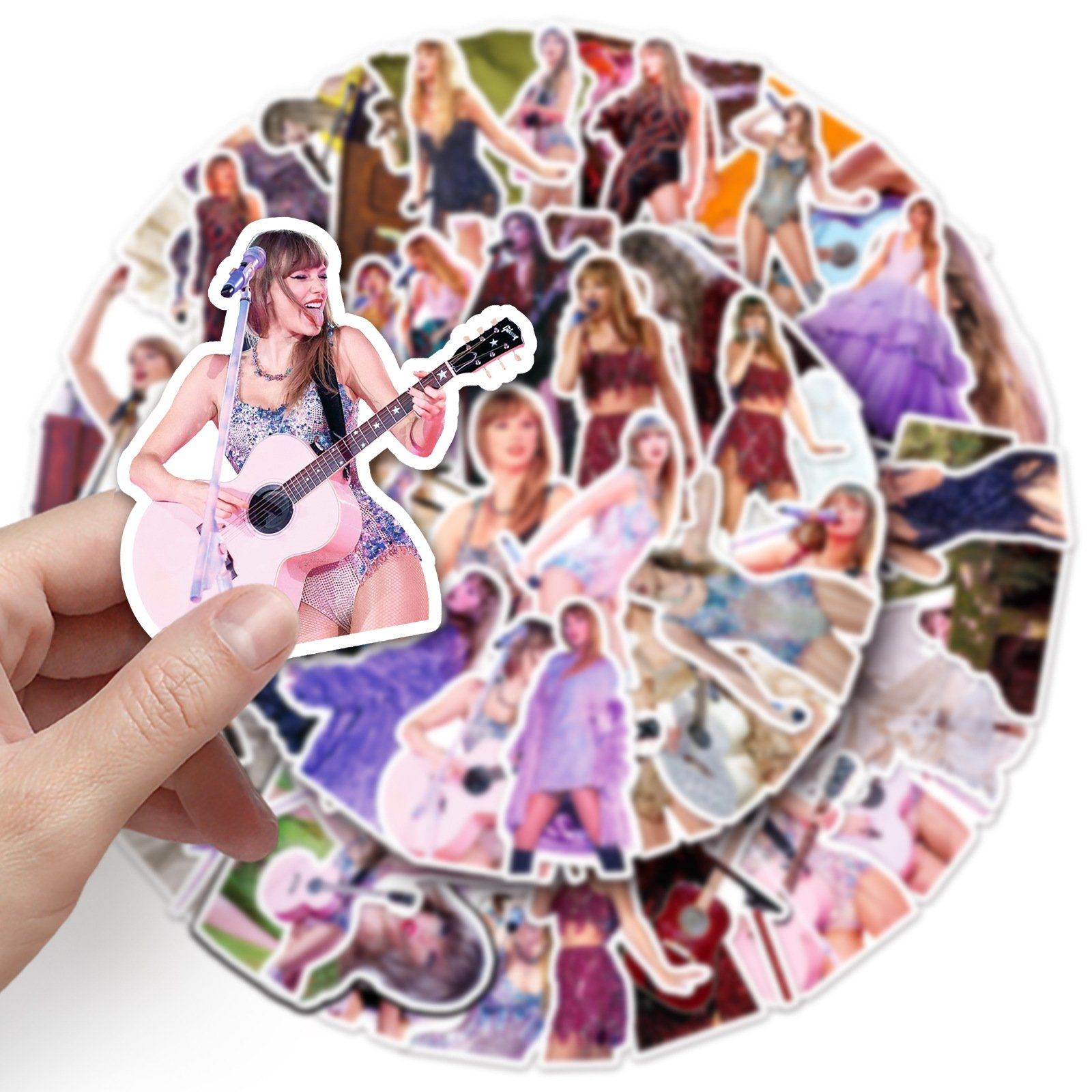 52pcs Taylor Concert Stickers Singer Star Swift Waterproof Decorative Stickers For Scrapbook Phone Laptop