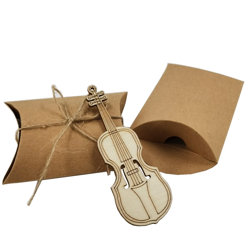 Competitive Free Decorative Rope Wholesale Price Custom Decoration Paper Rectangle Gift Kraft Pillow Box Packaging