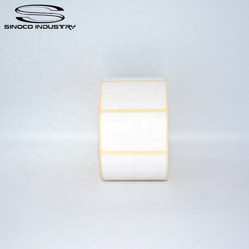 SINOCO Thermal Transfer Label Roll Customized Sticker Logo Label Preprinted Colorful And Pure White Label Sticker