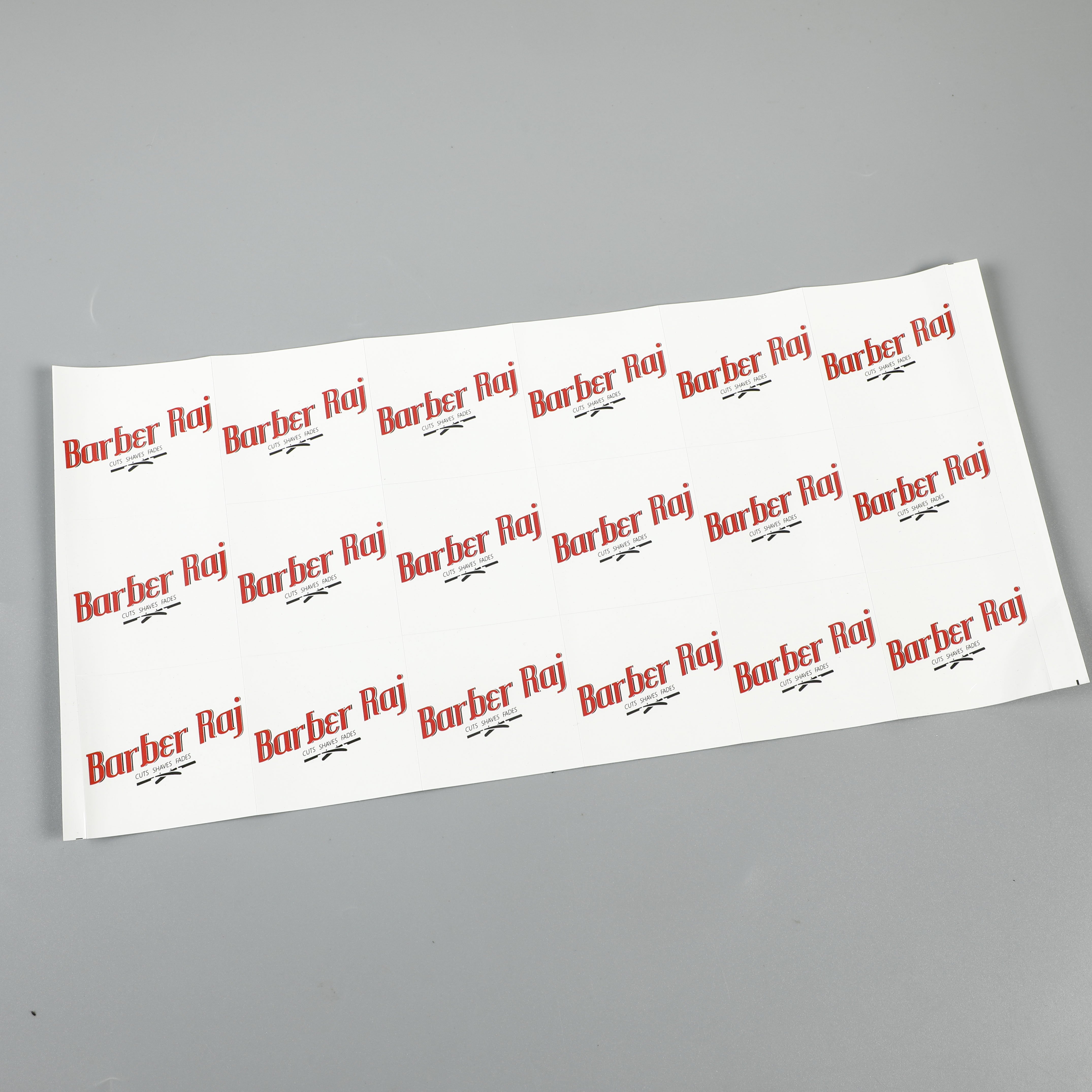 plastic small eggshell clear die cut label waterproof custom bar code sticker