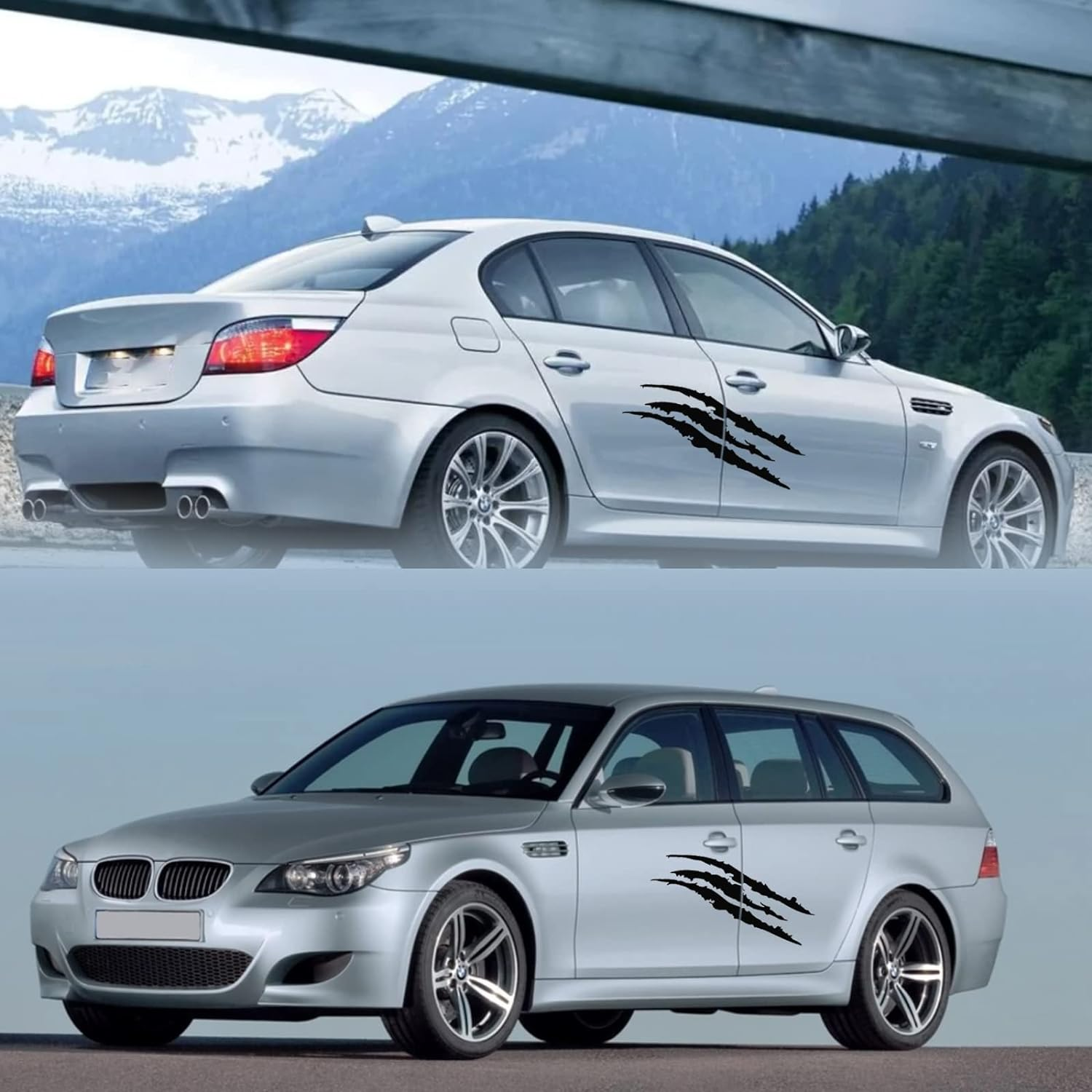 Custom Pvc Sticker Claw Mark Decals for Cars, Stripes Scratch Decal Vinyl for Sports Cars SUV Pickup Truck Window