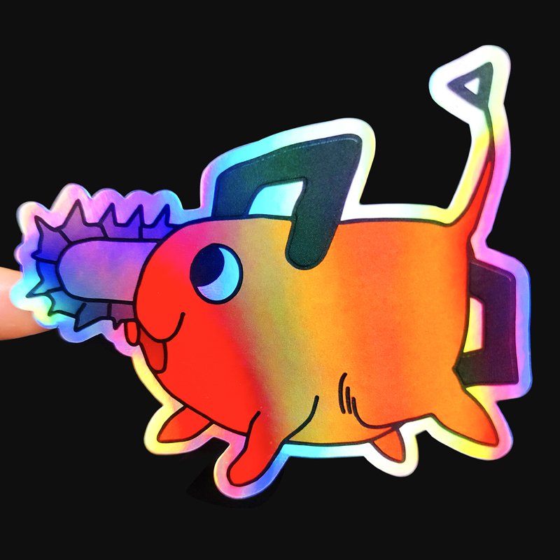 Custom Vibrant holographic Laser creative color storm Rainbow iridescent Waterproof Multicolored Motivational Stickers