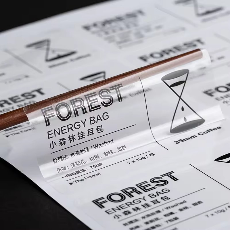 Custom label Vinyl waterproof sticker Tear resistant label sticker for bottles