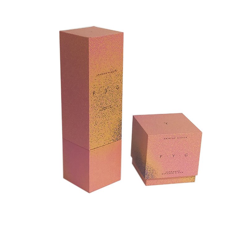 Wholesale Custom Luxury Personalized Cardboard Black Gift Jars Candle Packaging Boxes For Candles