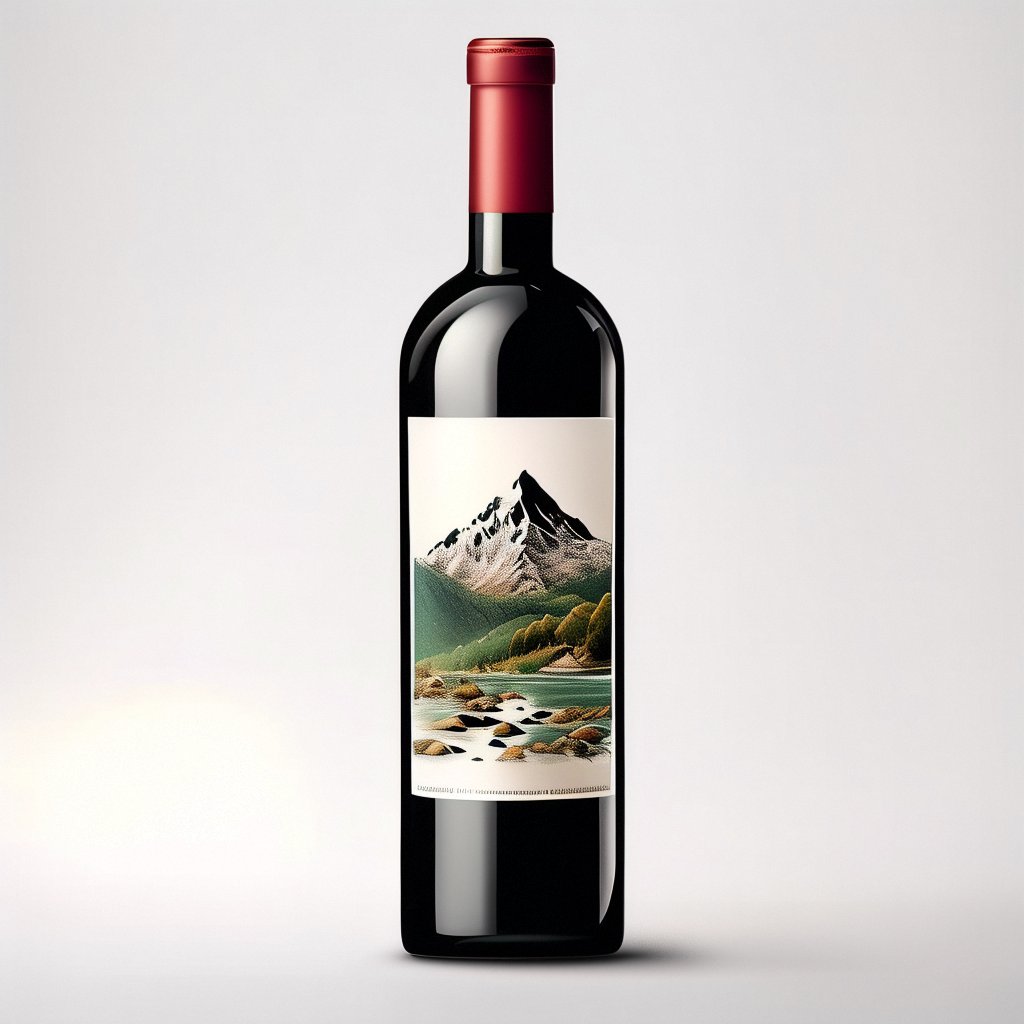 custom red wine bottle label light silver paper adhesive labels printed private logo label sticker rolled