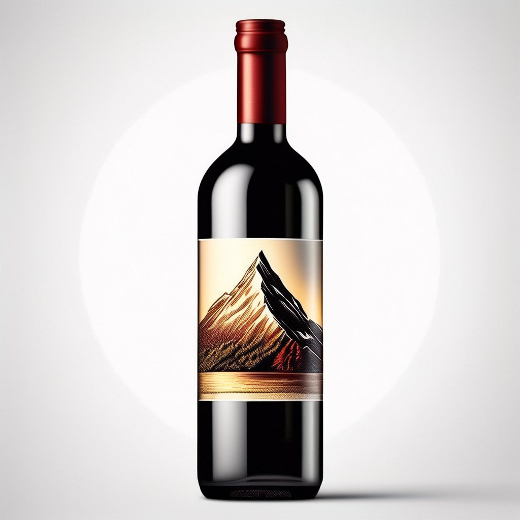 custom red wine bottle label light silver paper adhesive labels printed private logo label sticker rolled