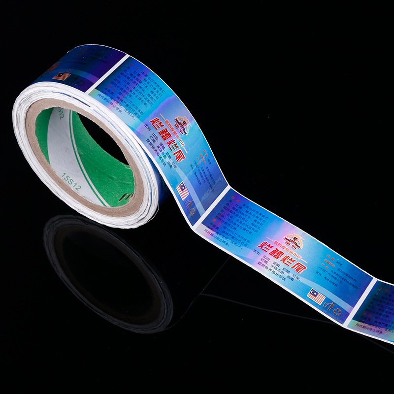 custom adhesive waterproof packaging label personalised round roll printed logo stickers