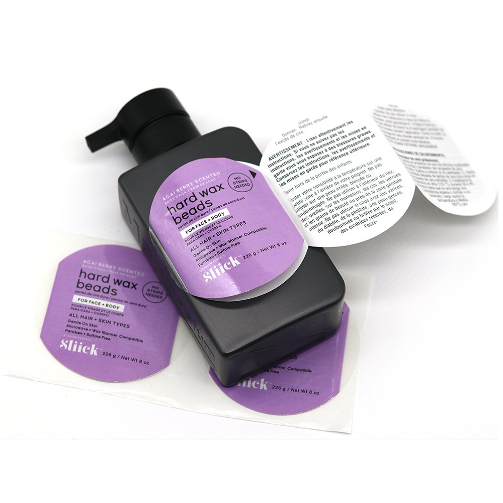 Custom Design Double Side Print Multi Layer Labels Sticker for Cosmetic Plastic Bottle Packaging