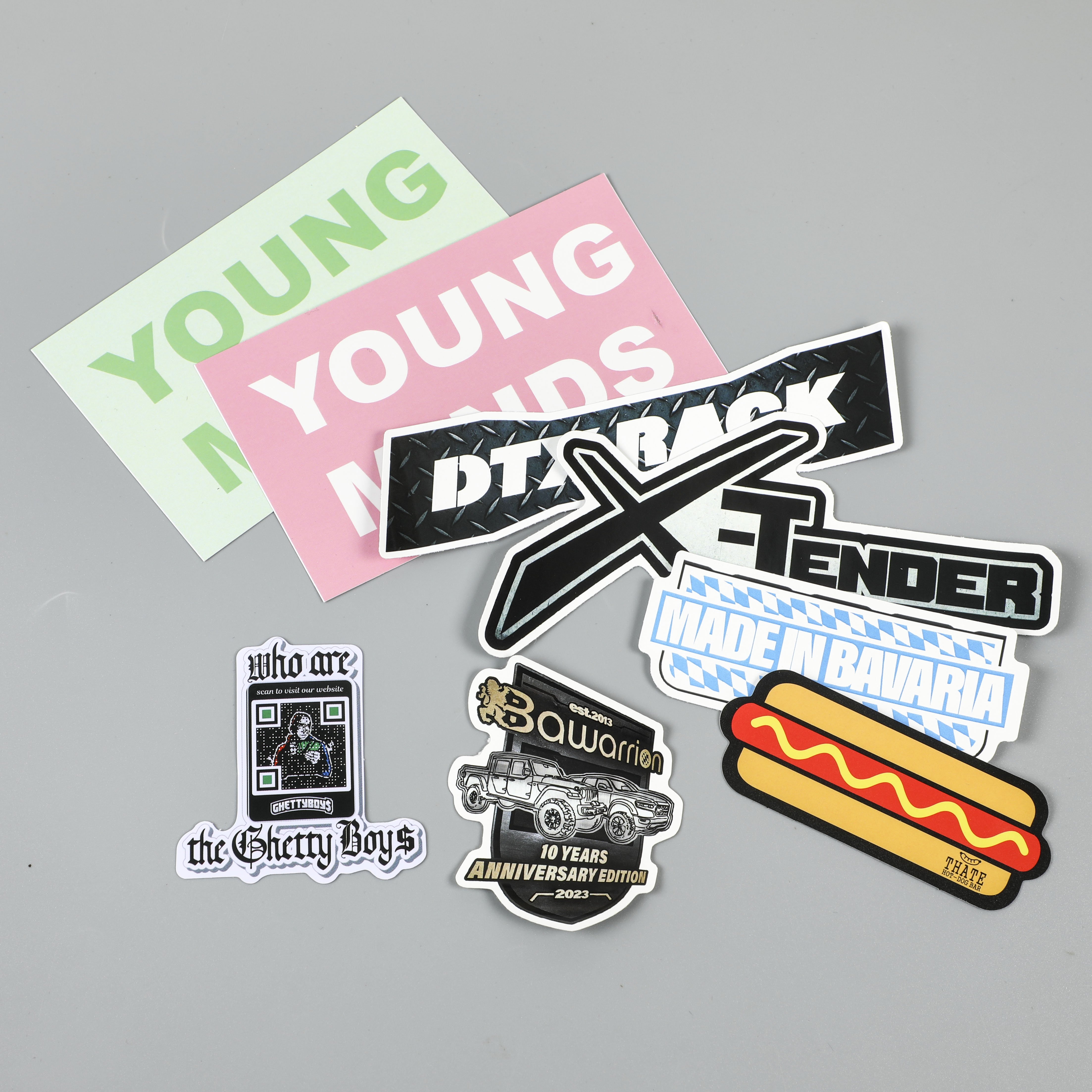 cartoon brand quality waterproof plastics custom cute logo paper design match strikers